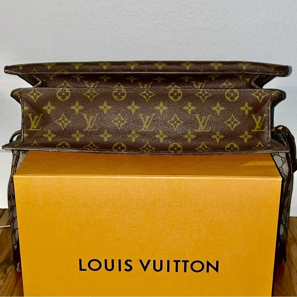 Louis Vuitton Vintage Pilot Serviette Monogram Briefcase